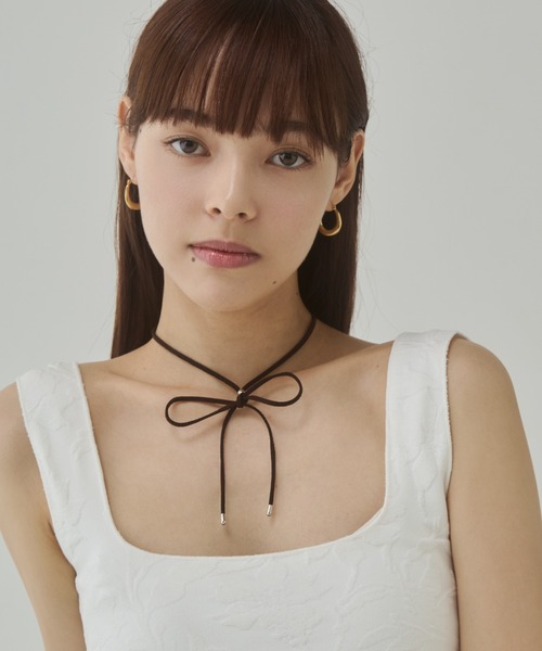 チョーカー シンプル フェイク スウェード コードチョーカー レディース | ciite' | 13