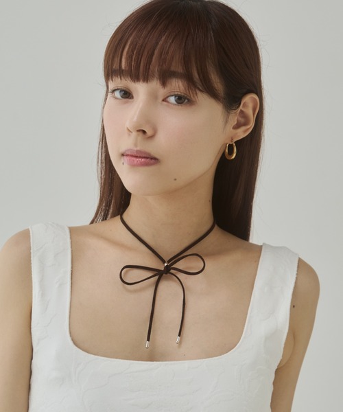 チョーカー シンプル フェイク スウェード コードチョーカー レディース | ciite' | 15