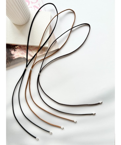 チョーカー シンプル フェイク スウェード コードチョーカー レディース | ciite' | 07