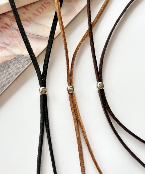 チョーカー シンプル フェイク スウェード コードチョーカー レディース | ciite' | 08