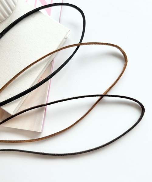 チョーカー シンプル フェイク スウェード コードチョーカー レディース | ciite' | 24