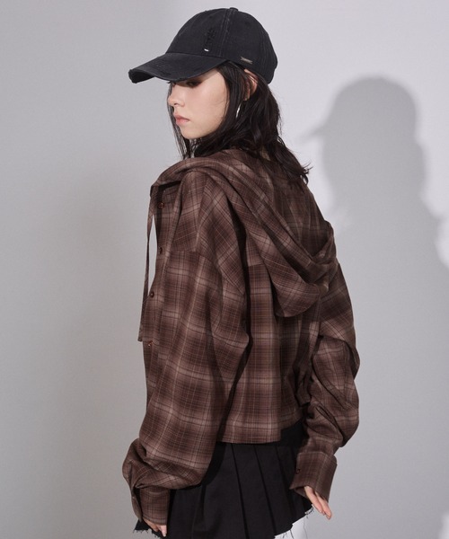 ENVYM チェックLONGSH 𝑬𝑵𝑽𝒀𝑴 チェックシャツの季節🪾🤎 ZOZOTOWNで1000円OFFクーポン出