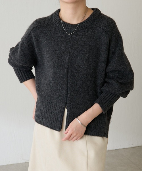 GALLARDAGALANTE◆ニット・セーター(厚手)/FREE/カシミア/CRM/GGZ1012405A0020 GALLARDAGALANTE(ガリャルダガランテ) / ニット・セーター(厚手