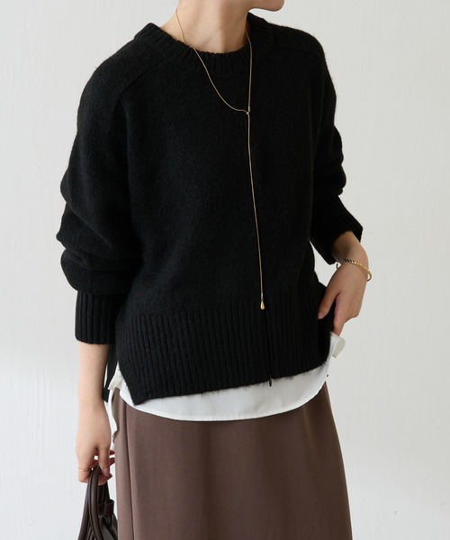 GALLARDAGALANTE◆ニット・セーター(厚手)/FREE/カシミア/CRM/GGZ1012405A0020 GALLARDAGALANTE(ガリャルダガランテ) / ニット・セーター(厚手