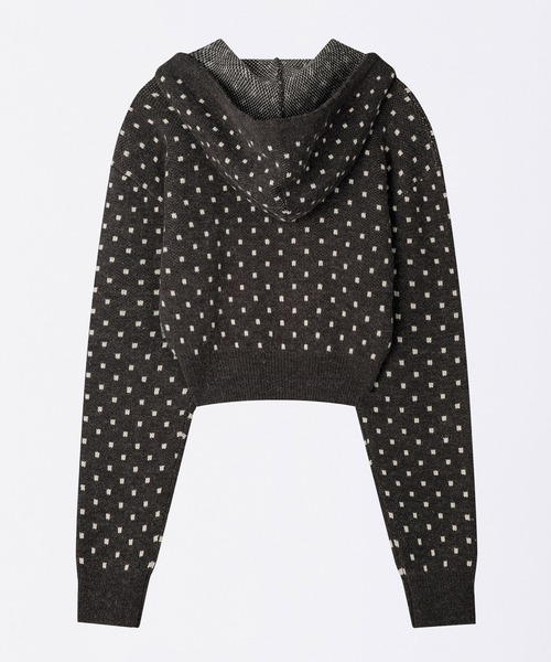 SCULPTOR（スカルプター） パーカー Snowflake Knit Zip-Up レディース
