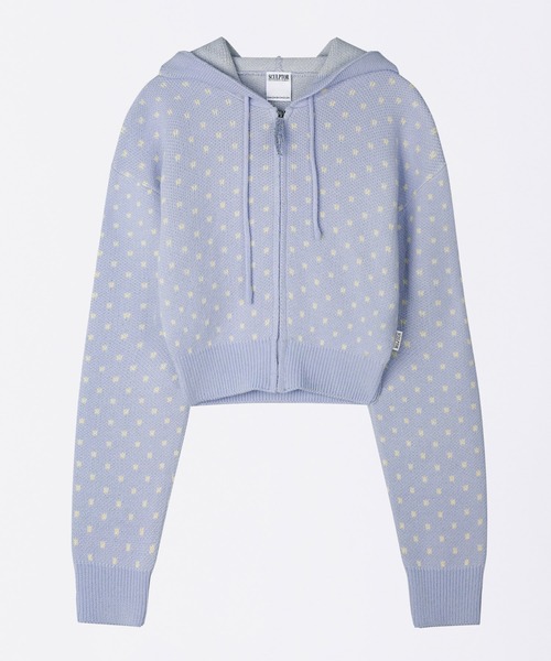 SCULPTOR（スカルプター） パーカー Snowflake Knit Zip-Up レディース