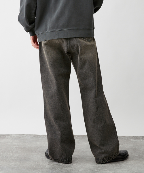「B.C STOCK」 加工デニムパンツ LARGE ブルー系その他 メンズ