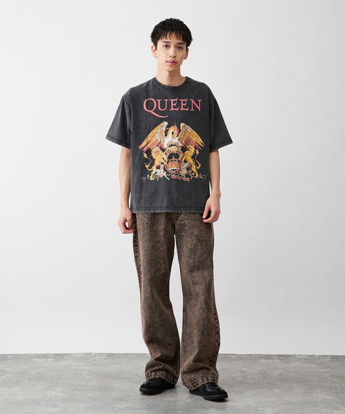 「B.C STOCK」 加工デニムパンツ LARGE ブルー系その他 メンズ