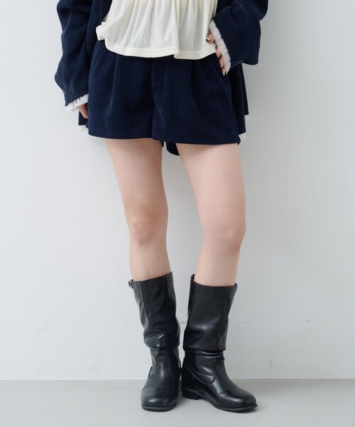 kastane コーデュロイオーバージャケット＋ショートパンツ Kastane（カスタネ） パンツ 「新色・新サイズ追加/セットアップ対応