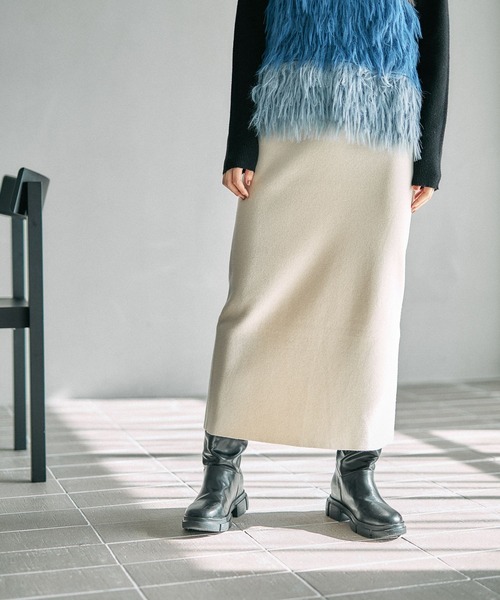 LEPSIM（レプシィム） スカート 12ゲージ総針ナロースカート 497451