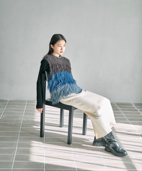 LEPSIM（レプシィム） スカート 12ゲージ総針ナロースカート 497451