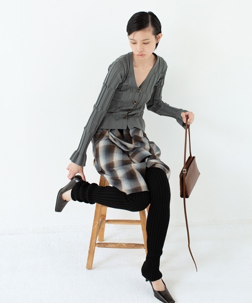 お値下げLEINWANDE チェック柄プルオーバーブラウス leinwande（ラインヴァンド） ブラウス シャツ Relax Check Shirts