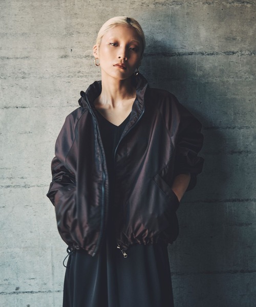 HEREIAM ブルゾン アウター 「HEREIAM」撥水グロッシーブルゾン