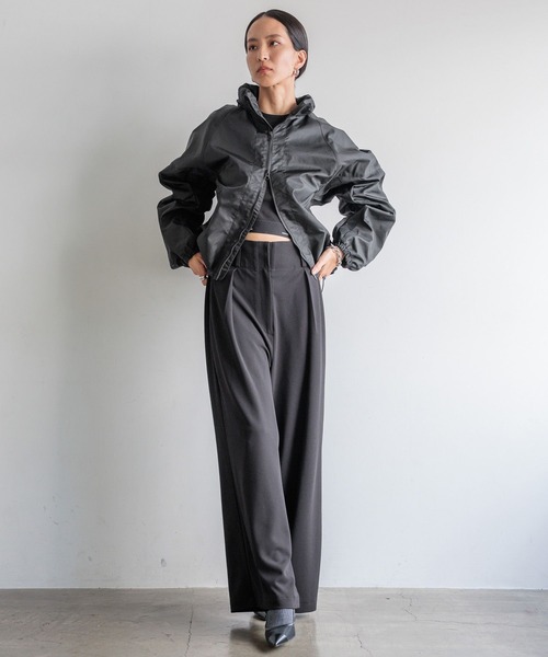 HEREIAM ブルゾン アウター 「HEREIAM」撥水グロッシーブルゾン