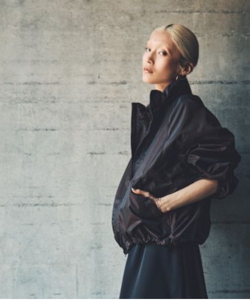 HEREIAM ブルゾン アウター 「HEREIAM」撥水グロッシーブルゾン 