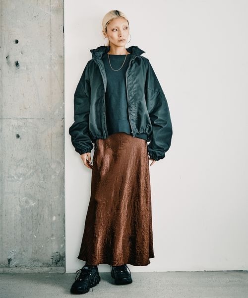 HEREIAM ブルゾン アウター 「HEREIAM」撥水グロッシーブルゾン