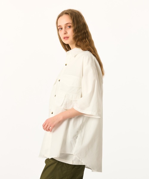 「WETTEMPT」 7分袖シャツ SMALL ダークブルー メンズ_画像3