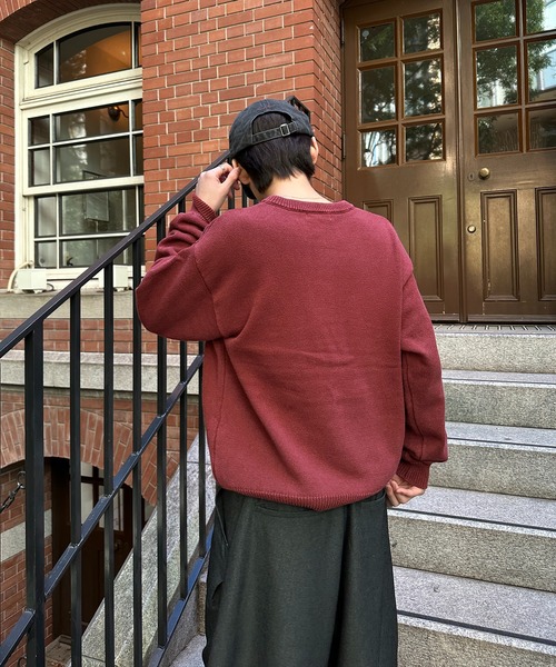kutir（クティール） セーター ニット HENLEY NECK LINENLIKE CROPPED