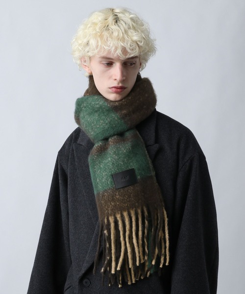 (ジル)HARE knit & acne muffler HARE（ハレ） マフラー シャギーマフラー(HARE) メンズ レディース
