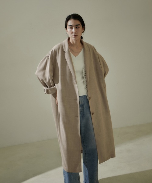 SALON adam et rope' 「SALON rope'」 チェスターコート FREE ブラック