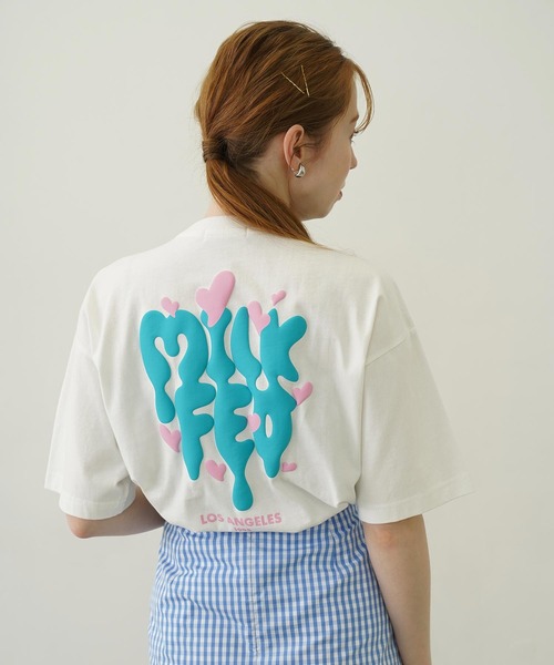 「MILKFED.」 半袖Tシャツ L ホワイト レディース_画像5