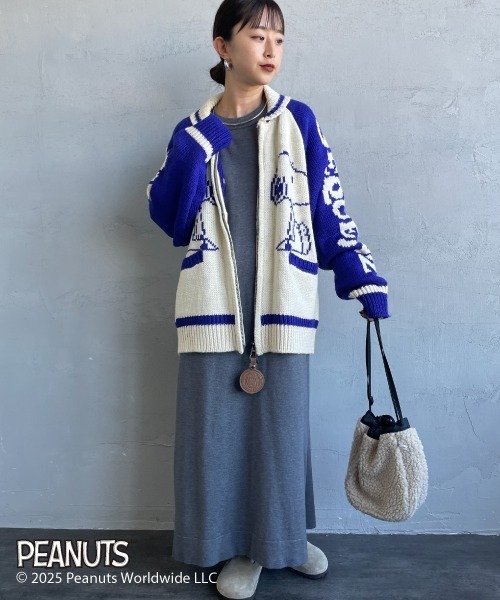 SEQUENZE ニット セーター 「SEQUENZ/シークエンズ」 SNOOPY ワイド