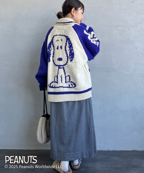 SEQUENZE ニット セーター 「SEQUENZ/シークエンズ」 SNOOPY ワイド