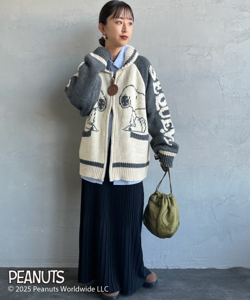 SEQUENZE ニット セーター 「SEQUENZ/シークエンズ」 SNOOPY ワイド