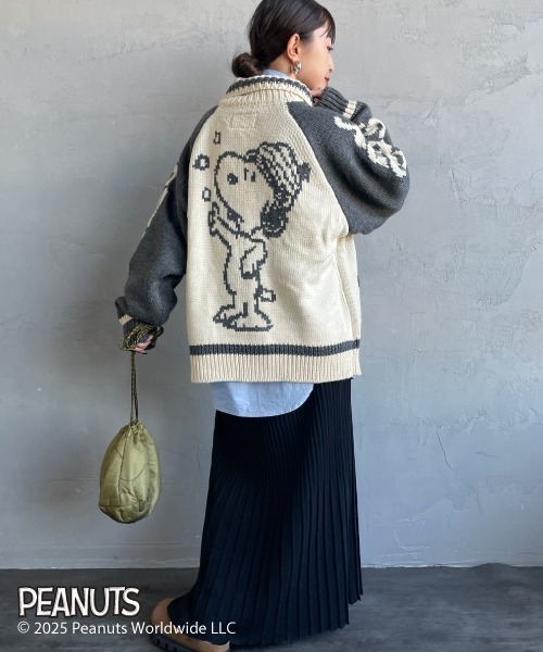 SEQUENZE ニット セーター 「SEQUENZ/シークエンズ」 SNOOPY ワイド 