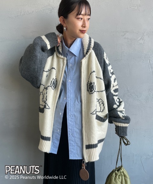 SEQUENZE ニット セーター 「SEQUENZ/シークエンズ」 SNOOPY ワイド