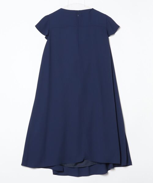 「Soareak」 半袖ワンピース 38 ネイビー レディース_画像2