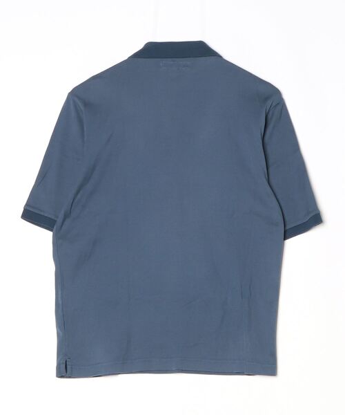 「District UNITED ARROWS」 半袖ポロシャツ S ブルー メンズ_画像2