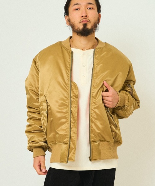 東洋　gold ma1 ゴールド　ジャケット MILITARY（ミリタリー） ma1 ma-1 メンズ レディース : ZOZOTOWN Yahoo
