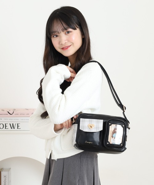 EVE LOVE様 ショルダーバッグ ノベルティ ブラック ☆vivienne westwood☆KIM レザー ショルダーバッグ 黒 クロコ