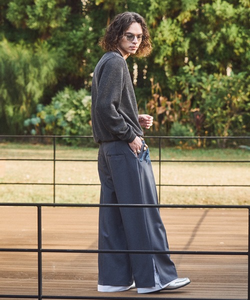 Casper John（キャスパージョン） スラックス Cuffs layered slacks
