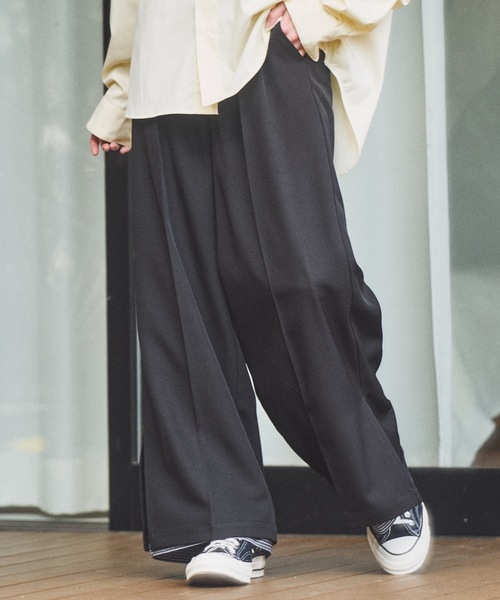 Casper John（キャスパージョン） スラックス Cuffs layered slacks