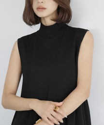 「ELFRANK」 ノースリーブワンピース FREE チャコールグレー レディースの画像8