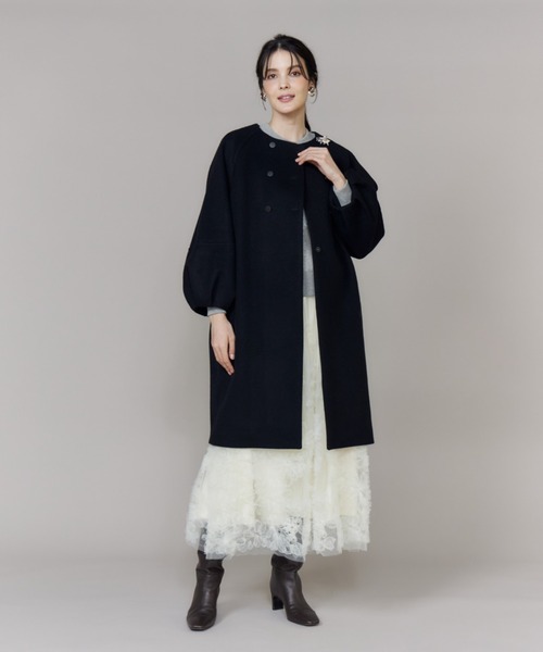 Maglie le cassetto（マーリエ ル カセット） ノーカラーコート コート