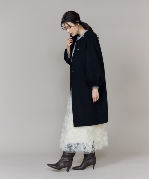 Maglie le cassetto（マーリエ ル カセット） ノーカラーコート コート