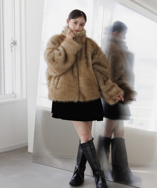 コート アウター フェイクファージャケット レディース : ZOZOTOWN