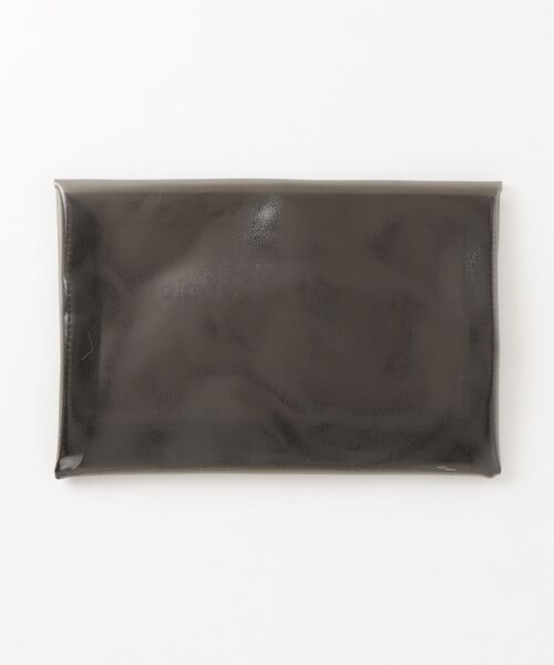 beautiful people 黒レザー クラッチバッグ beautiful people（ビューティフルピープル） ワンポイントクラッチ