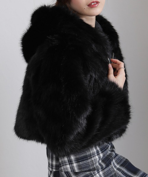 pumpkin port（パンプキンポート） ブルゾン アウター フード付き 毛足