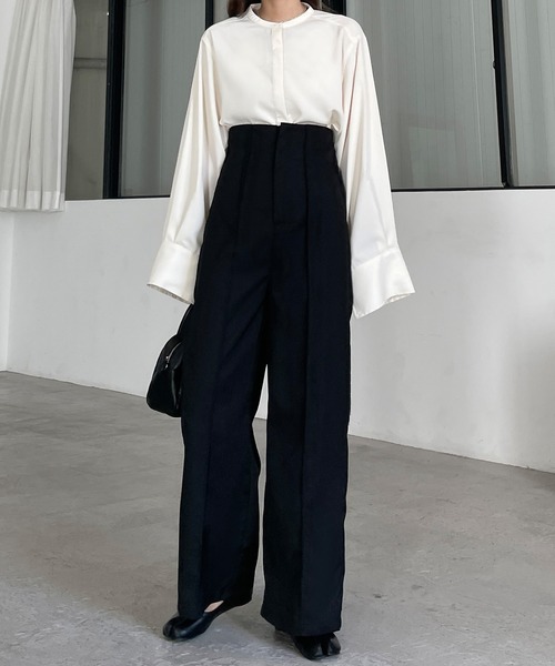 「Louere」 スラックス X-LARGE モカ レディース_画像2