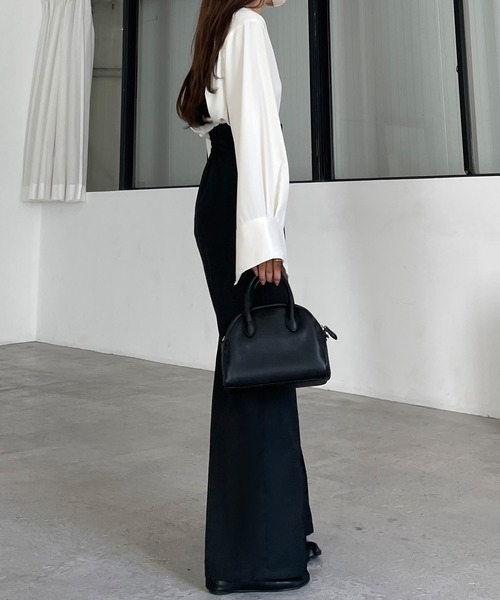 「Louere」 スラックス X-LARGE モカ レディース_画像5