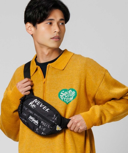 「Right-on」 ショルダーバッグ ONE SIZE ブラック メンズ_画像5