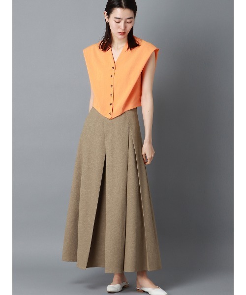 CIS.（シス） ロングスカート - ベージュ レディース : ZOZOTOWN Yahoo