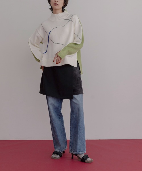 「Eimee Law」 長袖ニット FREE アイボリー レディース_画像2