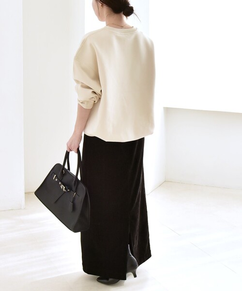 「quaranciel」 長袖カットソー ONE SIZE ブラック レディース_画像3