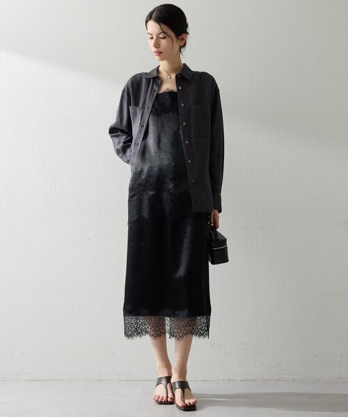 【美品】Whim Gazette リネンシャツ ベージュ Whim Gazette（ウィム ガゼット） リネンシャツ ブラウス シャツ