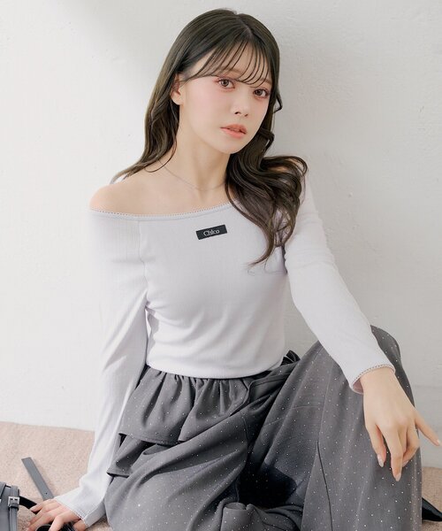 Chico（チコ） tシャツ パターンメッシュカップ付レースコンパクト